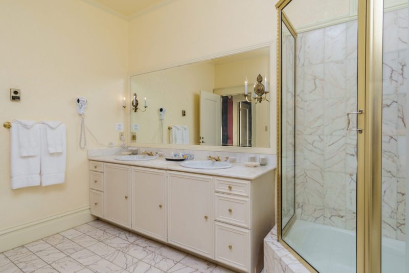 Photo of bathroom with double sink
