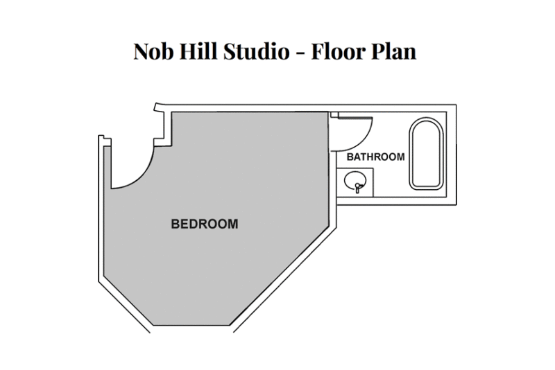 Nob Hill Studio Floor Plan